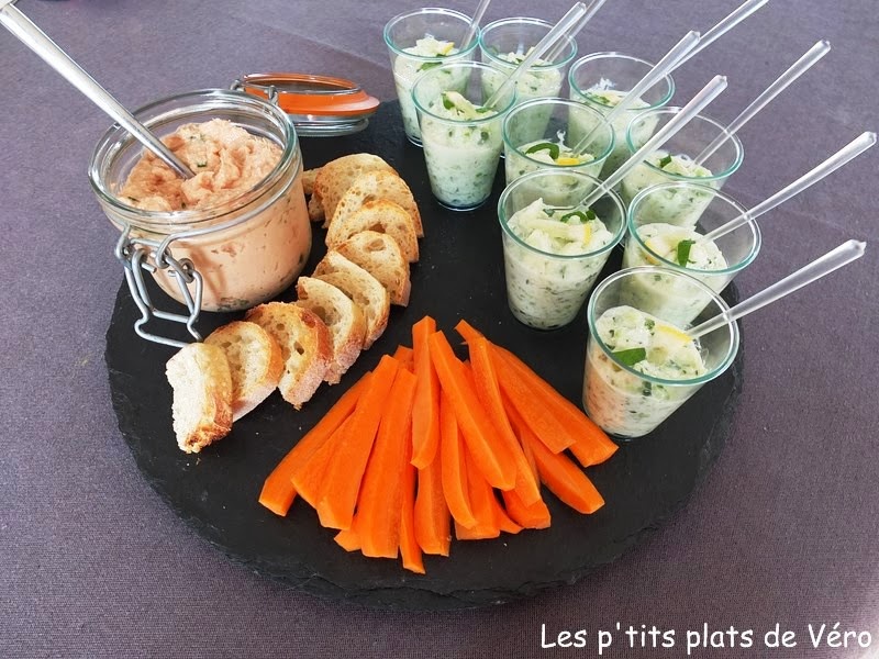 Les p'tits plats de Véro Plateau apéritif avant couscous Rillettes de